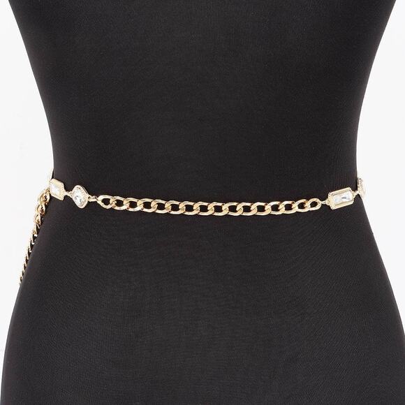 Rhinestone Chain Belt